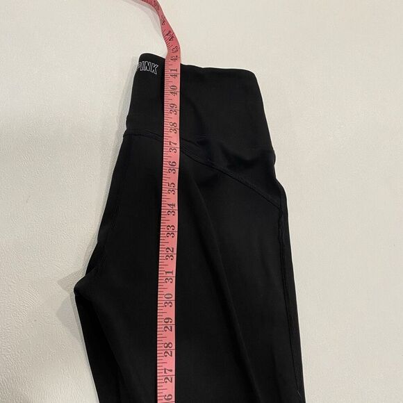PINK Active Flare Yoga Pants Black Women’s Size M High Waist Stretch - Picture 6 of 6